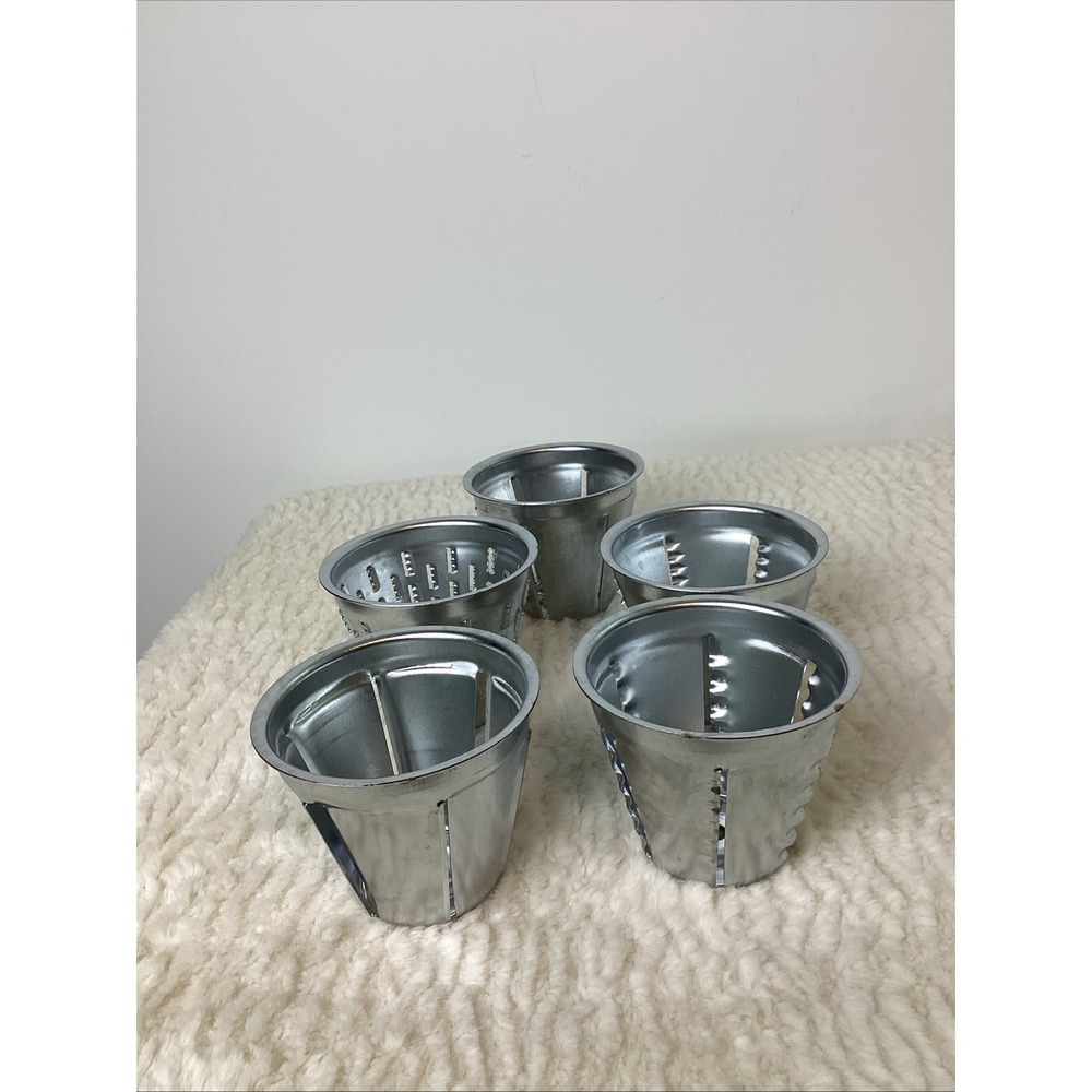 Set of 5 Rival Cones for Vintage Grind-O-Matic N1 - N5 Metal Meat Cheese - Picture 8 of 9